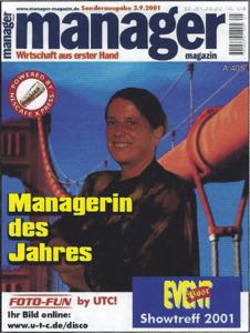Petra Börner vom Musikverlag G-M-G wurde 2001 vom Manager Magazin als Managerin des Jahres ausgezeichnet