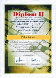 Diplom Marketing und Musikwirtschaft